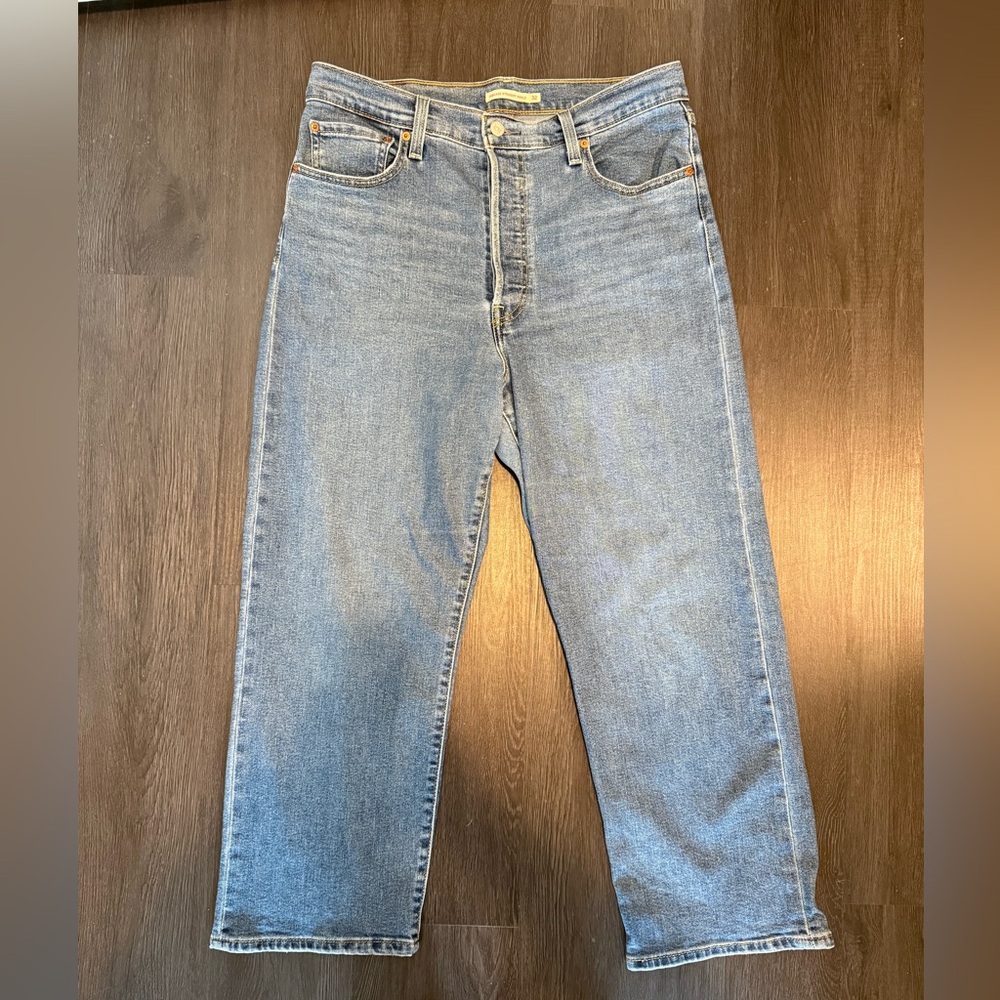 Levi's Blue Ankle Cropped Jeans